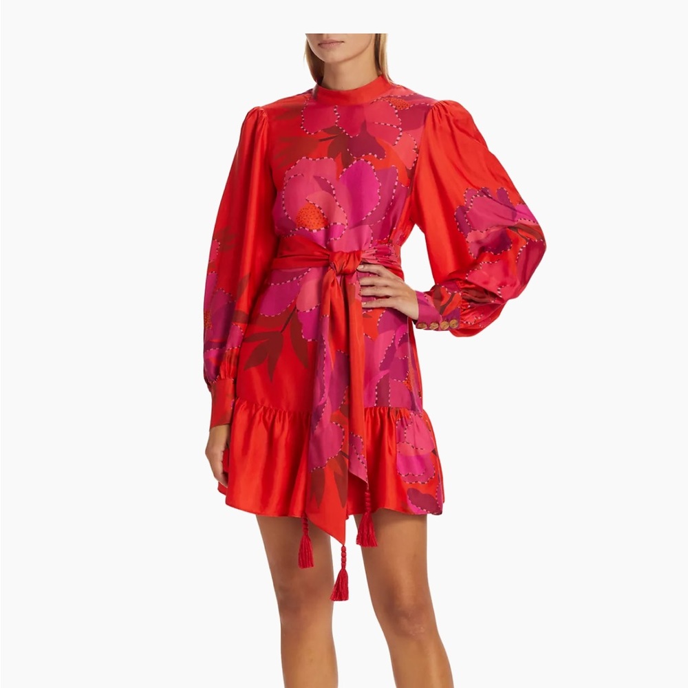 Farm Rio Medium Peony Dress retails $255